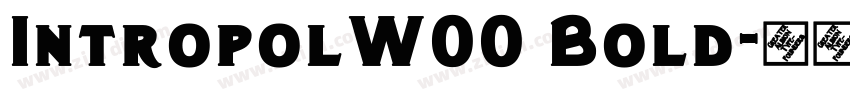 IntropolW00 Bold字体转换